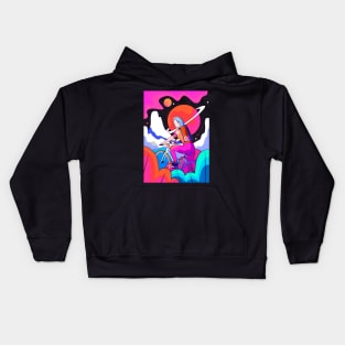 Space biker Kids Hoodie